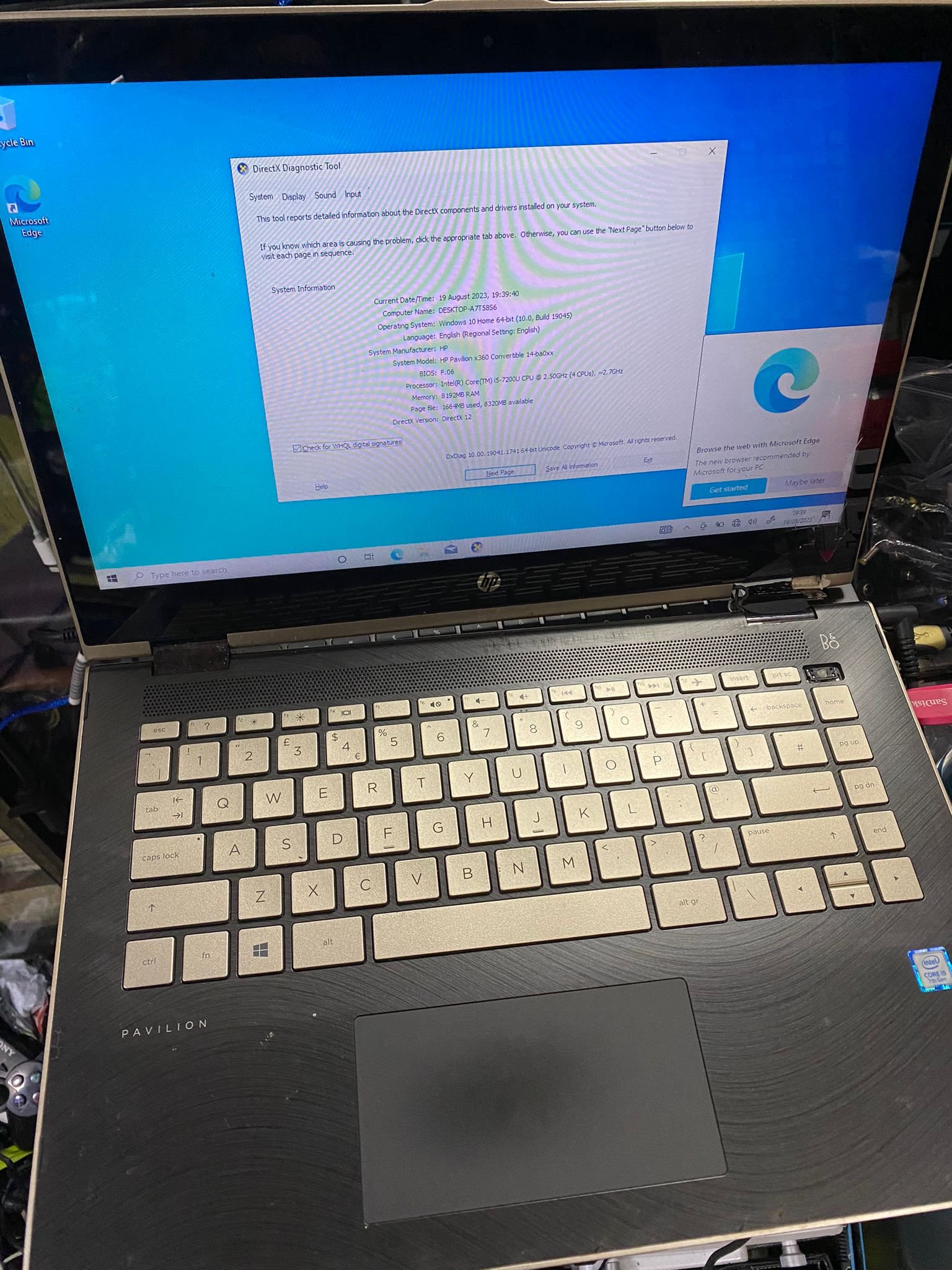 Laptop hp 2024 pavilion x360